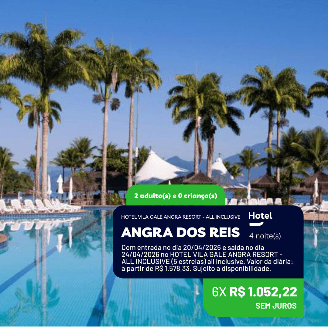 Resort Vila Gale All Inclusive - 2 adultos - 4 noites com cafe da manha - 20-04 a 24-04-26