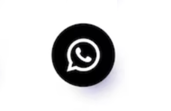 Logo WhatsApp black