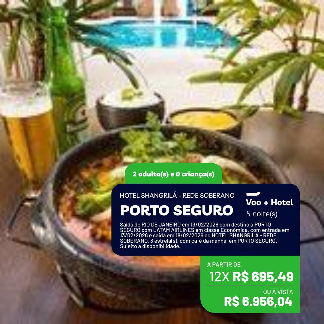 Carnaval Porto Seguro - Voo e Hotel - Hotel Shangilá