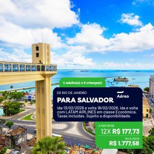 Voo Rio de janeiro Salvador